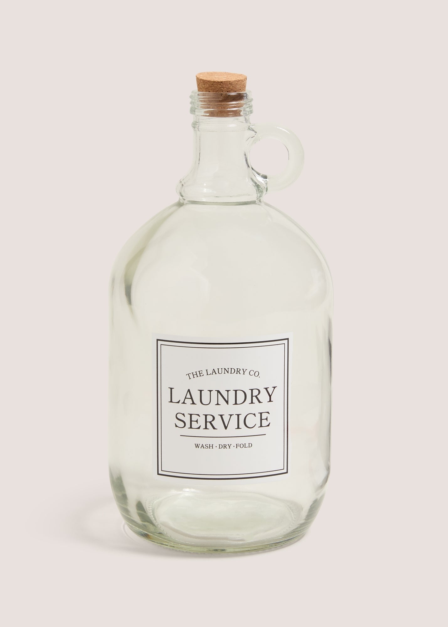 The Laundry Co Glass Bottle Clear M485756