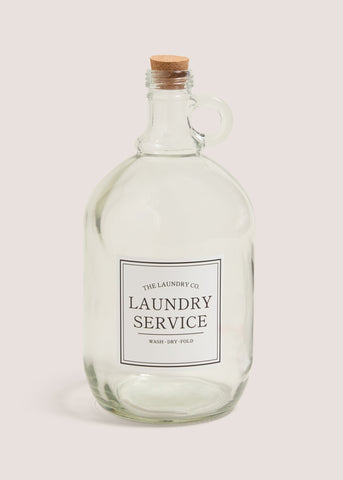 The Laundry Co Glass Bottle Clear M485756