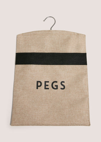 New Hessian Peg Bag Beige M485768