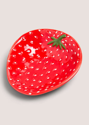 Red Strawberry Ceramic Small Dish M485789