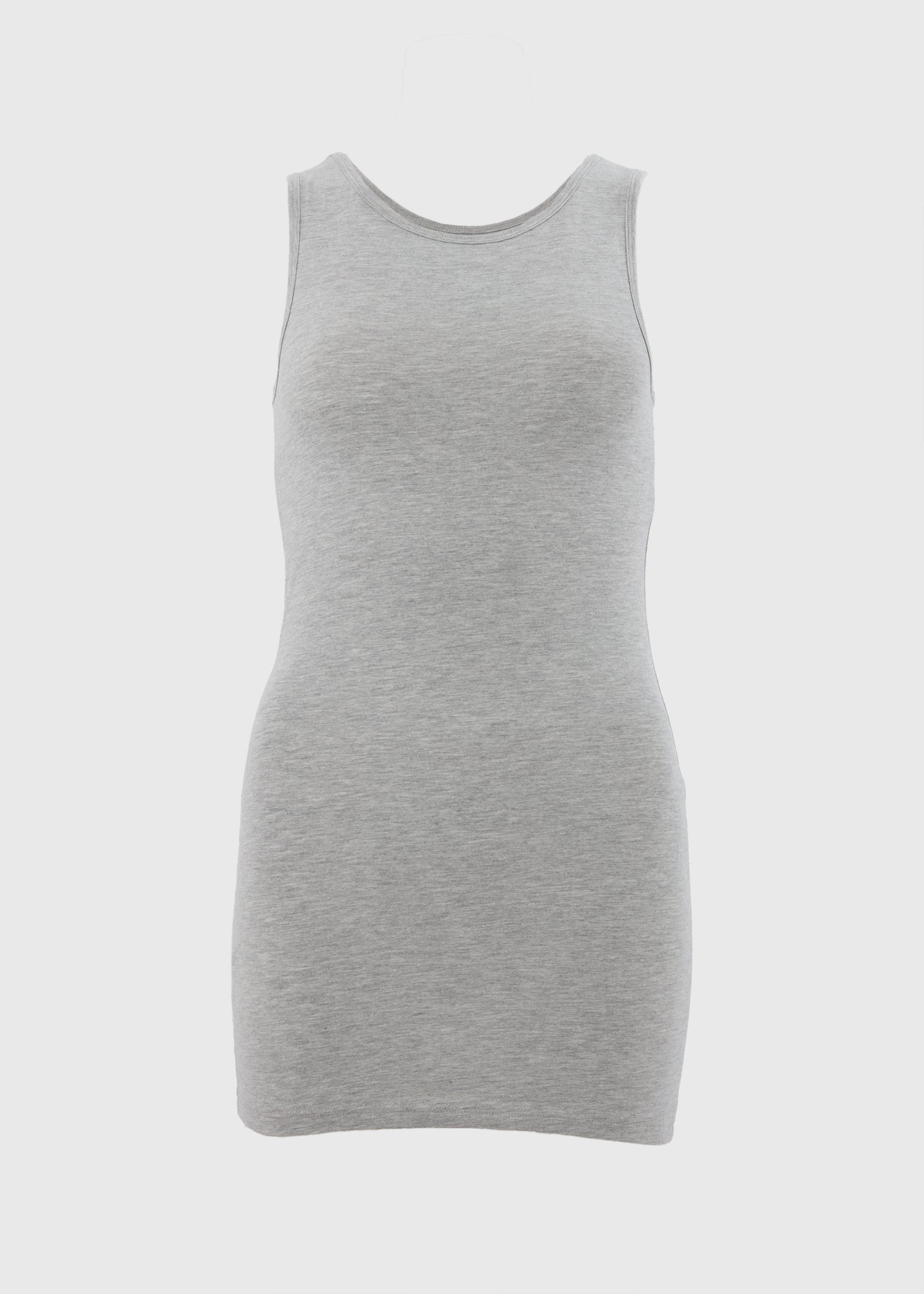 Grey Longline Vest Top  F467599
