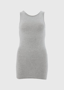 Grey Longline Vest Top  F467599