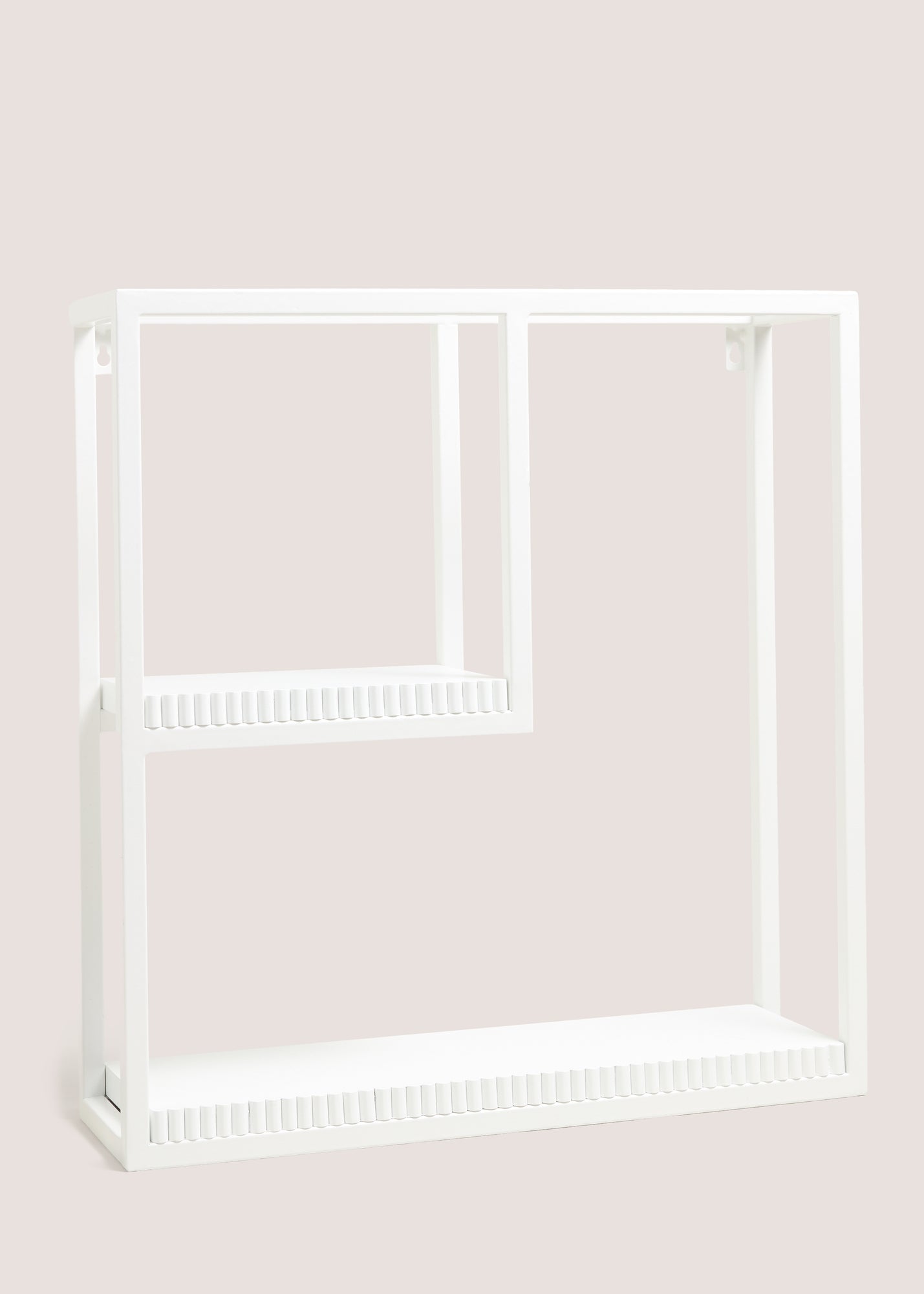 White Ribbed Edge Multi Shelf M699028