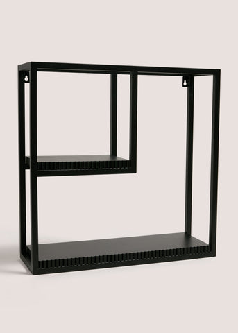 Black Ribbed Edge Multi Shelf M699030