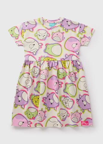 Squishmallows Girls Multicolour Dress (4-13yrs)  C295572