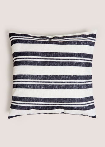 Monochrome Stripe Outdoor Cushion Black M208042