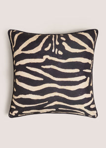 Casa Reversible Zebra Cushion Brown M208056