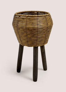 Small Natural Woven Planter M208076