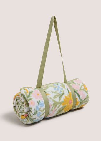 Multicolour Floral Picnic Blanket M208089