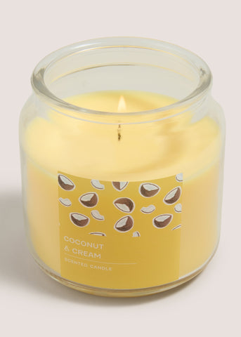 Coconut & Cream Jar Candle Yellow M699114