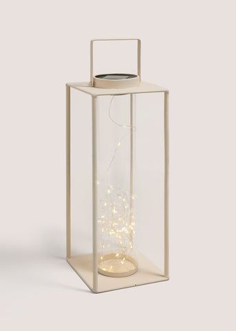Cream Solar Lantern M208140