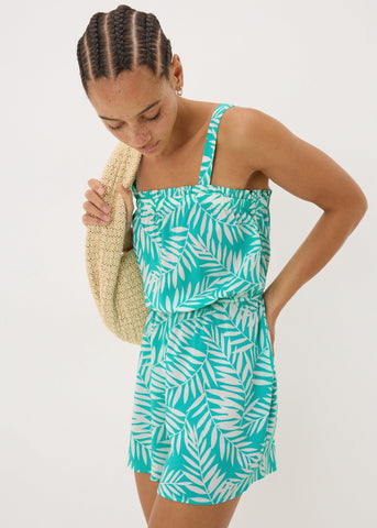 LEAF VISCOSE PLAYSUIT F413827