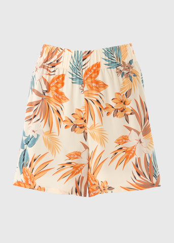 Multicolour Tropical Viscose Shorts  F518984