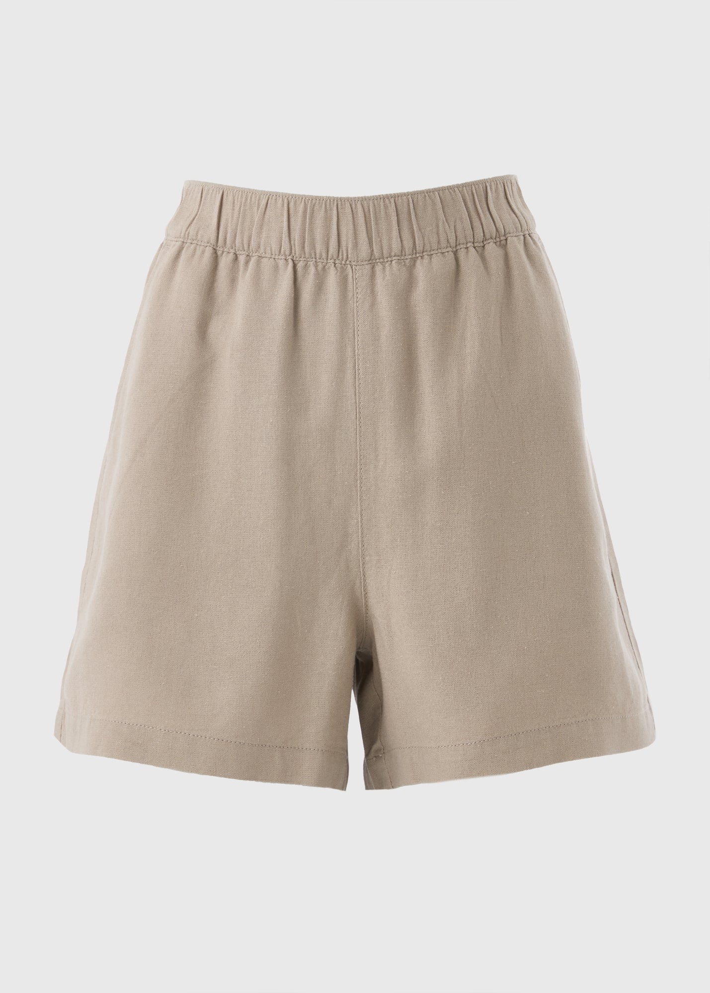 LINEN SHORT SOLID F519022