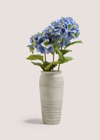 Blue Faux Hydrangea In Vase M699124