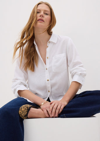 LINEN LS SHIRT F374281
