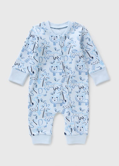 Baby Blue Animal Sleepsuit (Newborn-23mths) C136631