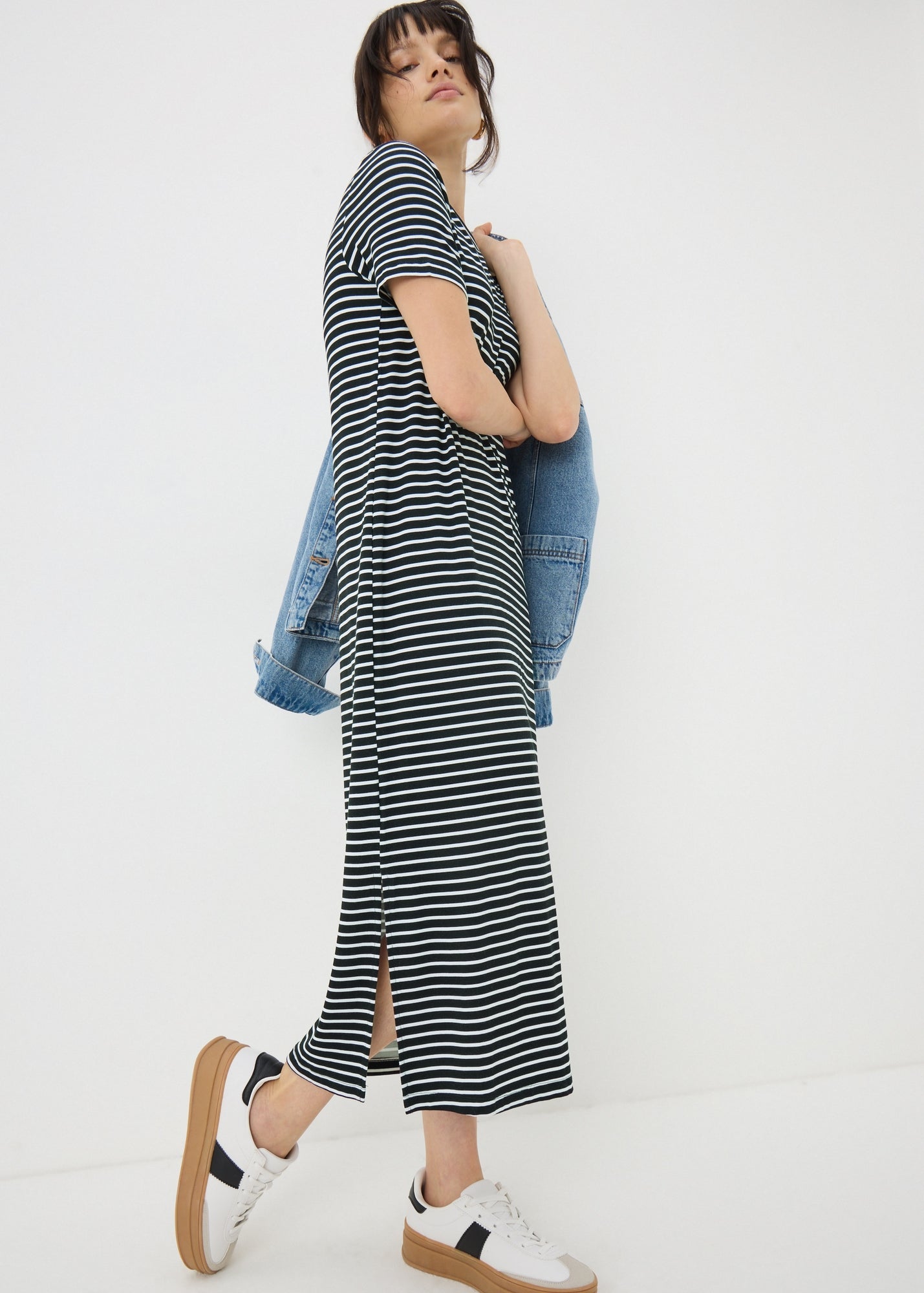 OPP TSHIRT MIDI  STRIPE F413929