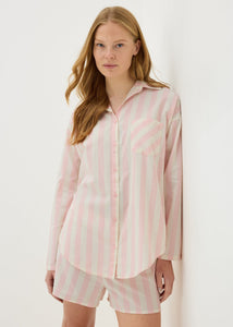 TRAD LS SL WOVEN STRIPE BOYF F474255