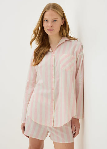 TRAD LS SL WOVEN STRIPE BOYF F474255