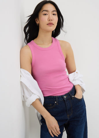 HIGH NECK RIB VEST F467999