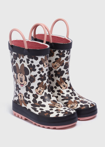 Disney Girls Tan Minnie Rubber Wellies (Younger 4-12) C304301
