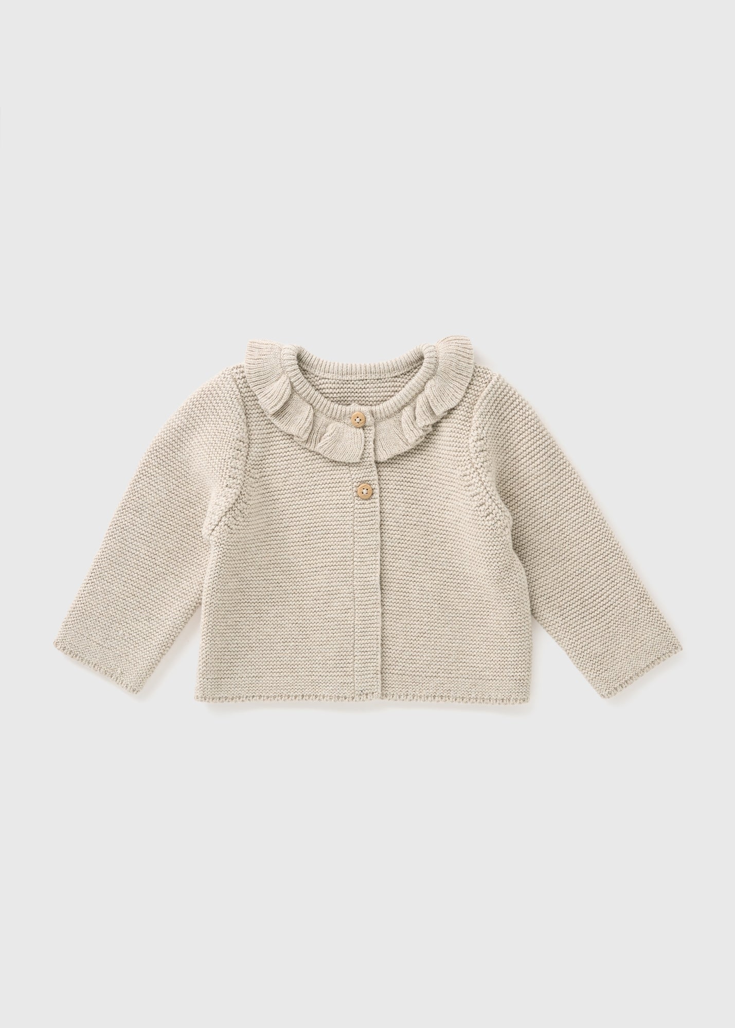 Baby Mocha Frill Knit Cardigan (Newborn-23mths) C321488