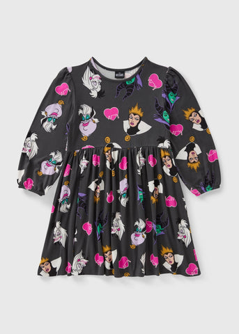 Girls Disney Grey Villains Dress C295806