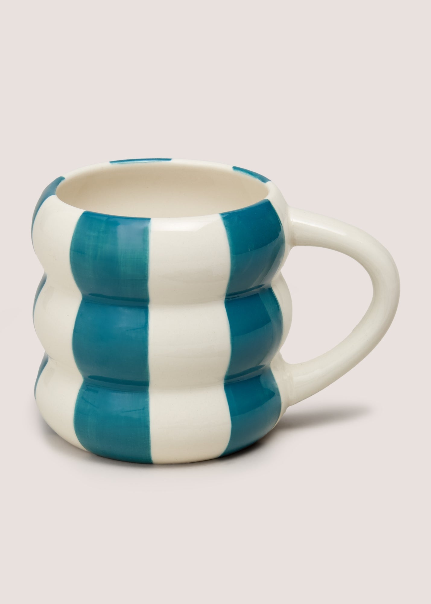 Teal Stripe Bubble Mug M485926