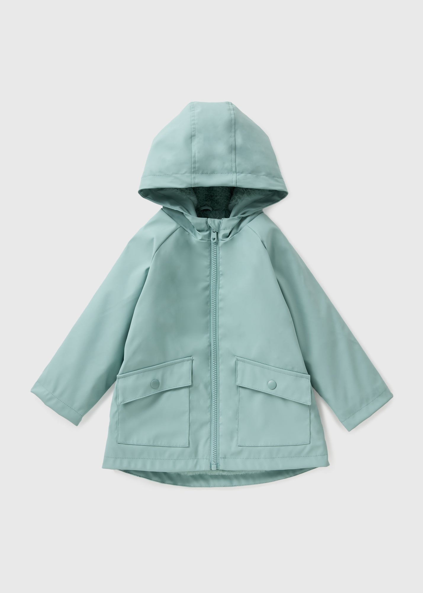 Girls Sage Matt Mac Coat (1-7yrs) C304335