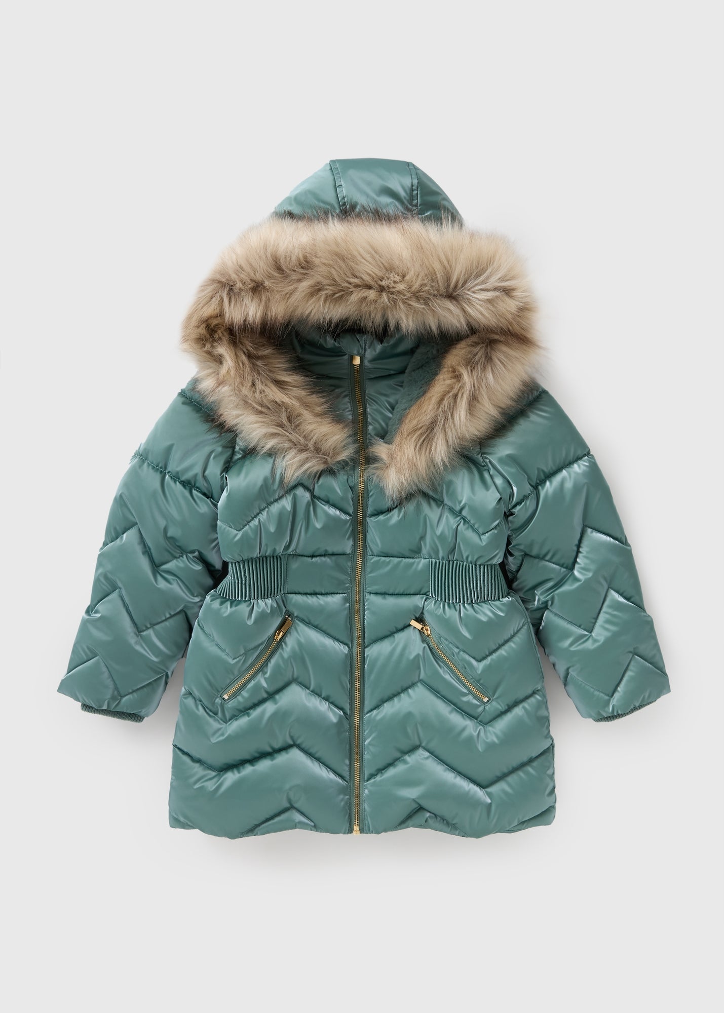 Girls Teal Padded Coat (7-15yrs) G181038