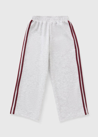 Girls Grey Sports Wide Leg Co Ord Jogging Bottoms (7-15yrs) G403563