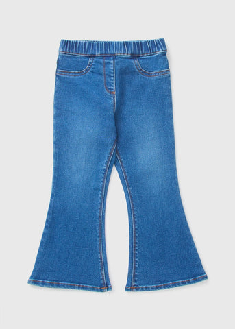 Girls Blue Flare Jeggings (1-7yrs) C269654