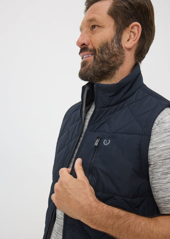 Lincoln Navy Quilted Gilet M289023