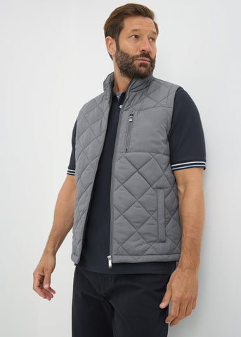 Lincoln Grey Quilted Gilet M289024