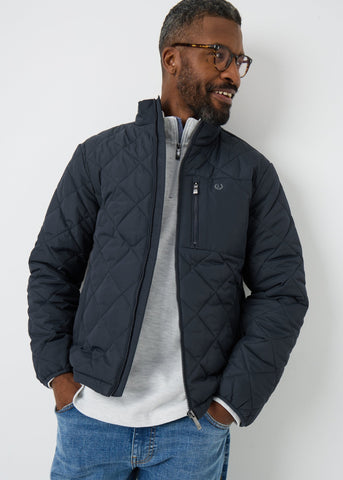 Lincoln Navy Quilted Coat M289026