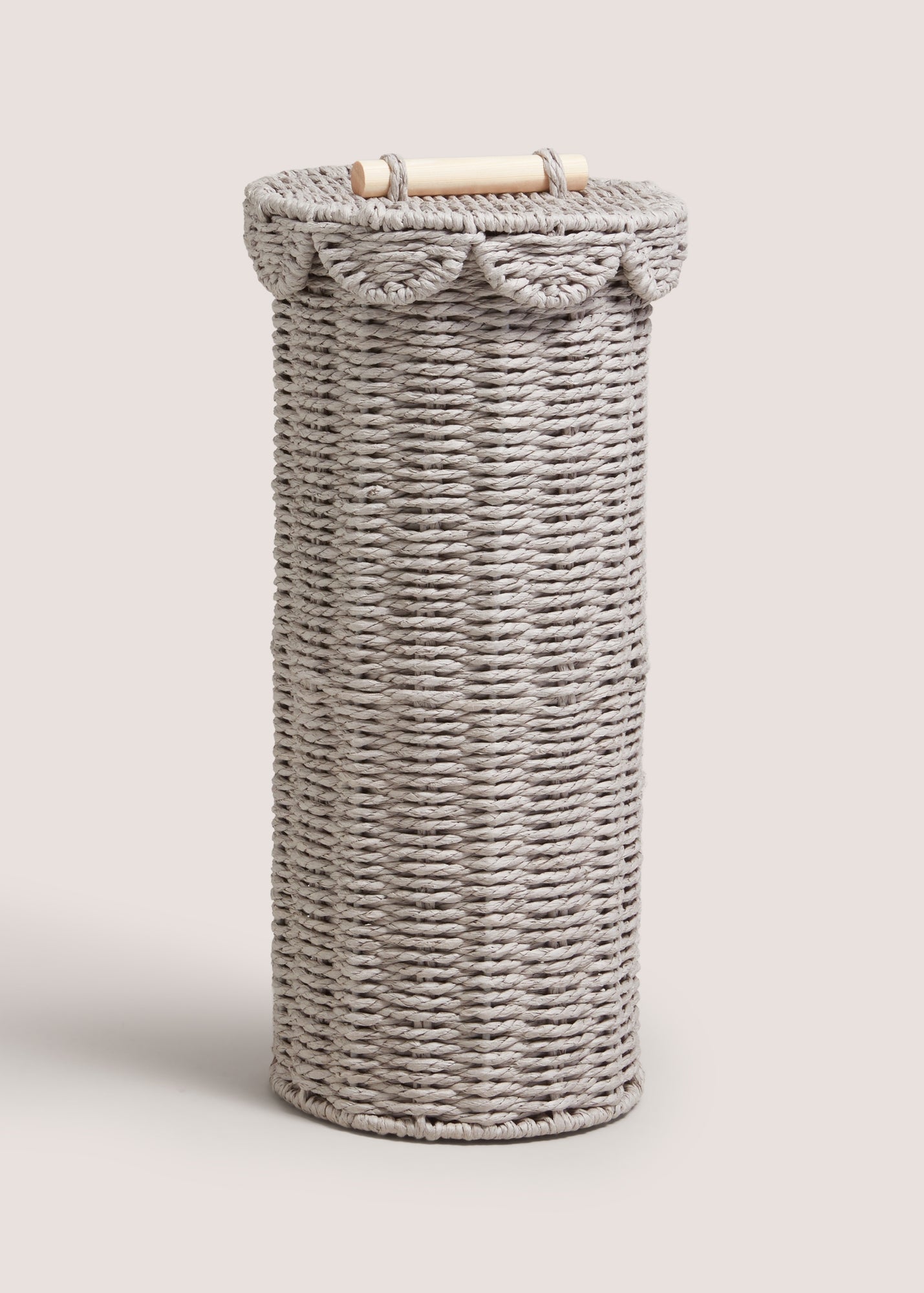 Grey Scalloped Toilet Roll Holder M815025