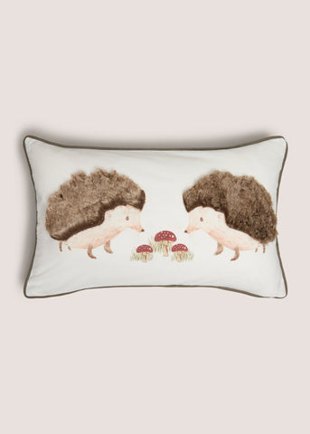 Tufted Hedgehog Cushion White M289118