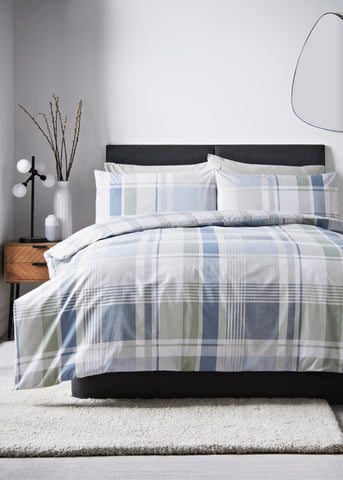 Blue Check Duvet Set M239043