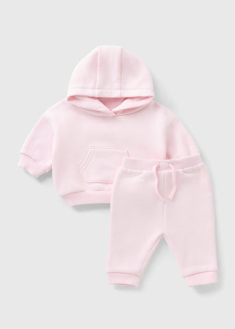 Baby Pink Hoodie & Jogging Bottom Set (Newborn-23mths) C321520