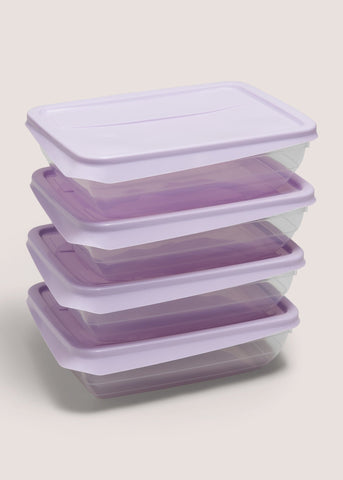 4 Pack Purple Food Containers M486041