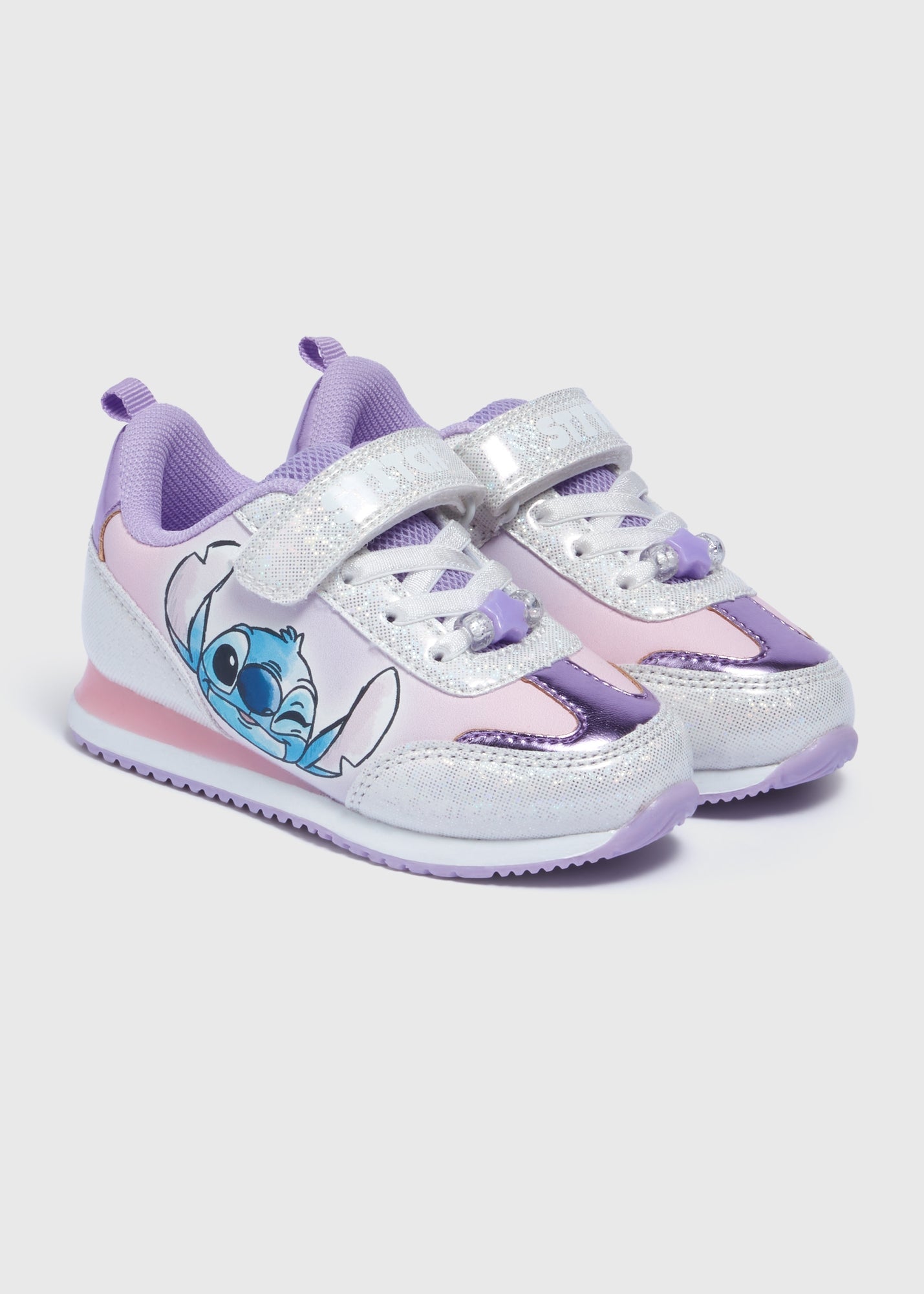 Disney Girls Lilac Stitch Retro Trainers (Younger 4-12) C304357