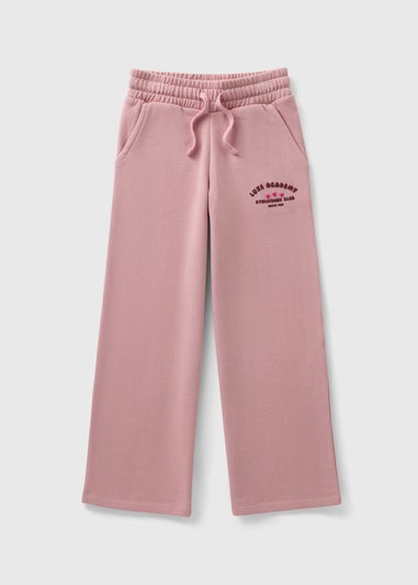 Girls Pink Wide Leg Jogging Bottoms (7-15yrs) G403629