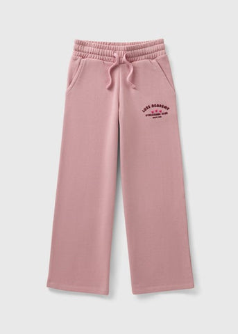 Girls Pink Wide Leg Jogging Bottoms (7-15yrs) G403629
