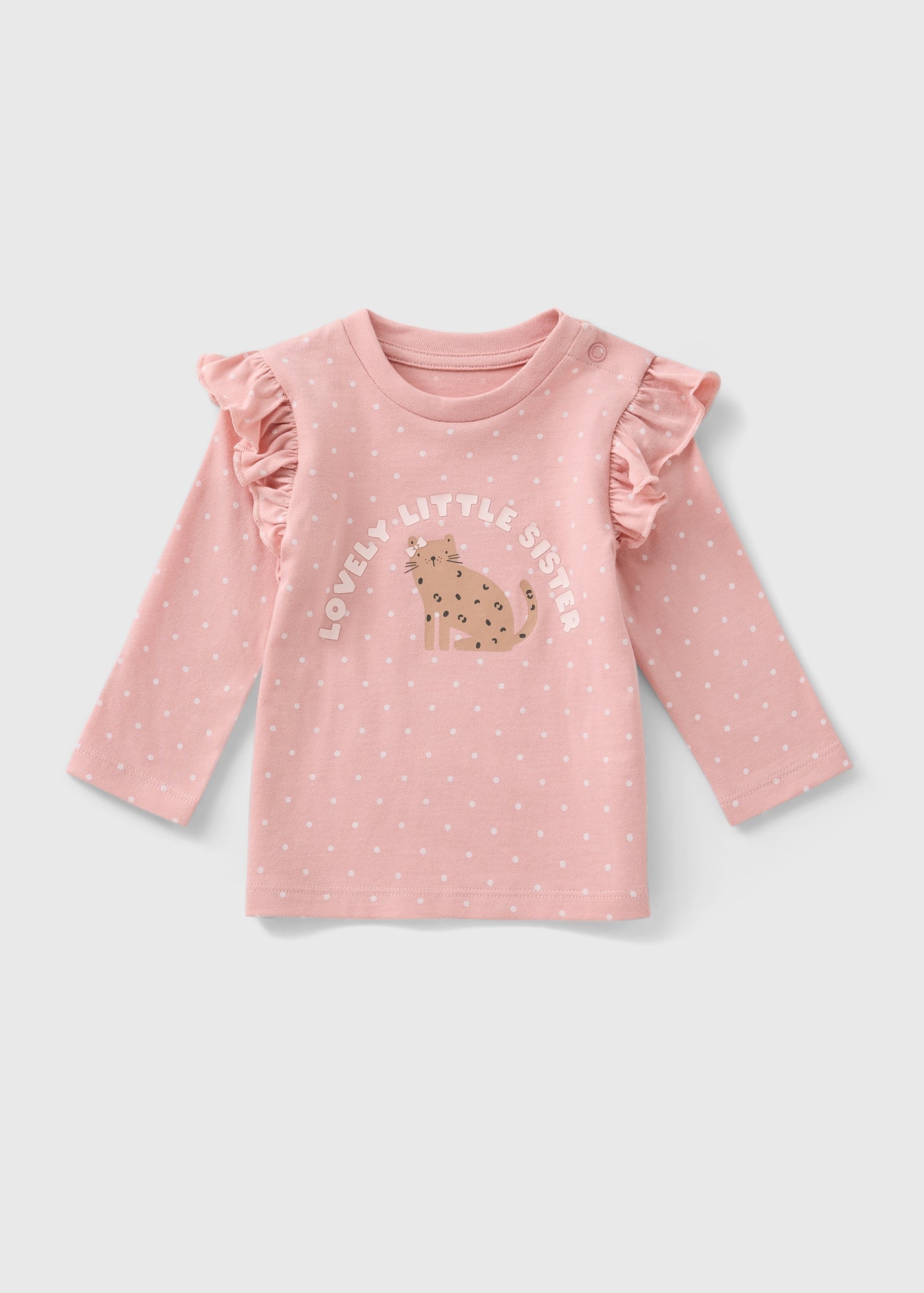 Baby Pink Cat Little Sister Top (Newborn-23mths) C321576