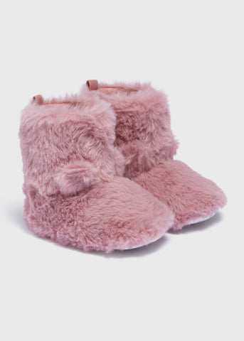 Baby Pink Slipper Boots (0-18mths) C304419