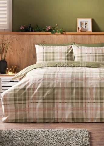 Green Brushed Duvet Set M239142