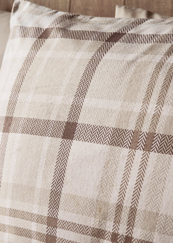 Natural Check Duvet Set M239143