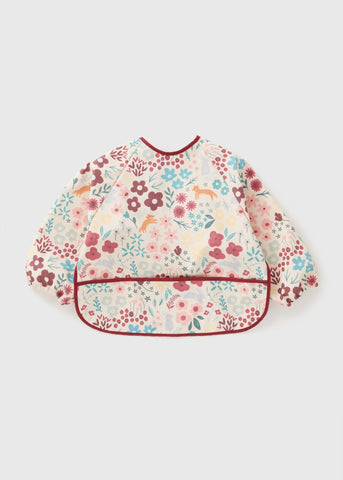 Baby Red Floral Coverall Bib C136750