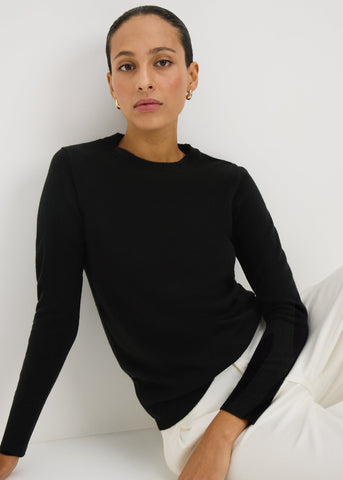 Black Crew Neck Super Soft Jumper F275904